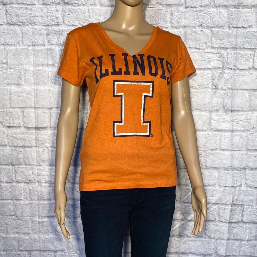 Fighting Illini V-Neck Short Sleeve